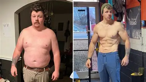Men's fitness transformation style image for lifestyle context